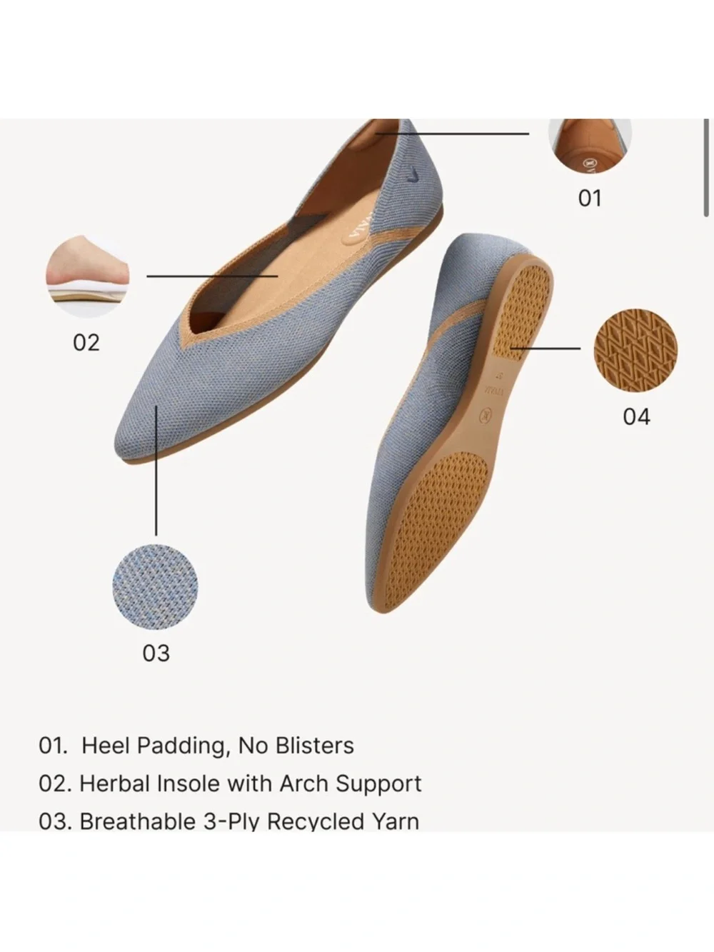 NEW Vivaia Vienna 2.0 Flats 8.5